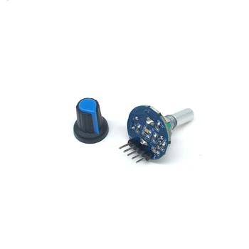 2PCS רוטרי מקודד מודול עבור Arduino לבנים פיתוח חיישן סיבוב אודיו סיבוב פוטנציומטר ידית המכסה EC11