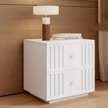 נורדי לילה לבן שולחנות מודרני מינימליסטי מגירות אחסון המיטה ארון בבית מלון מסה דה Cabeceira רהיטים עבור חדר השינה