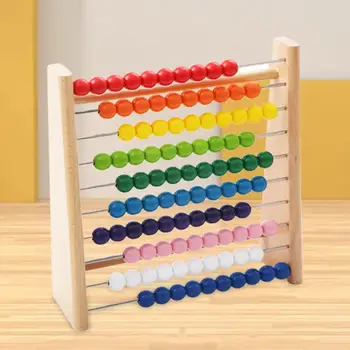 מונטסורי מתמטיקה צעצוע הוראת המתמטיקה איידס קלאסי בונה כלי חישוב חשבוניית חרוזים עבור הילדים הבנות ילדים, מתנות ליום הולדת