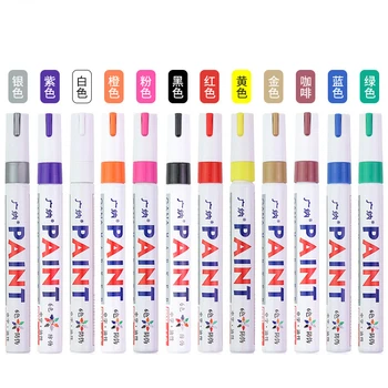 Multicolour עט סימון אלכוהול צבע שמן עמיד למים צמיג ציור גרפיטי עטים קבוע עט על בד, עץ, עור מרקר