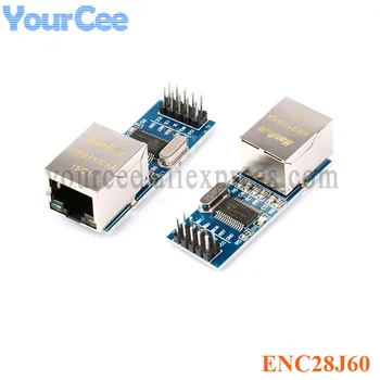 מיני ENC28J60 רשת Ethernet לוח מודול ממשק SPI LAN Ethernet מודול 51/רסיבר/זרוע/PIC עבור Arduino