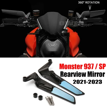 עבור דוקאטי מונסטר 937 אופנוע חמקן מראות הרוח כנף אחורית מראה 360Adjustable ספורט האגף מראות מפלצת 937 SP