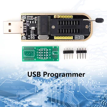 CH341A 24 25 סדרת ה-USB מתכנת 8 PIN/16PIN מתכנת ה-BIOS USB-To-TTL נמל EEPROM Flash BIOS USB פלאש SPI