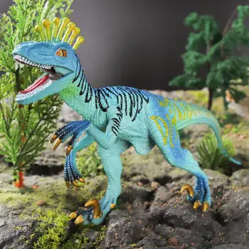 דינוזאור פסל דינוזאור עליונית עוגת חינוכי דינוזאור פסלון מציאותי Pvc דגם צעצוע לילדים הטריאס Eoraptor