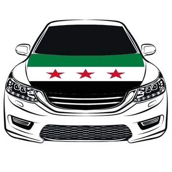 דגל סוריה בונה באנר מכסה המנוע של מכונית כיסוי בדים אלסטיים עבור ג ' יפ משאית מלאה גרפי מתנת מאהב עיצוב