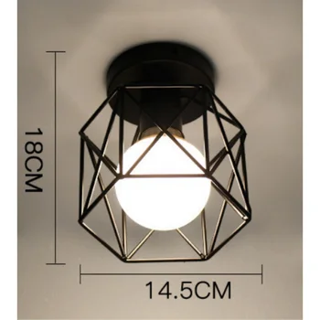 ברזל מנורת תקרה מסדרון מעבר אור המנורה במלתחה במסדרון הכניסה מנורת המרפסת אור