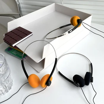 חדש חישוקי אוזניות מוסיקה Mp3 ווקמן רטרו רגשות נייד הקול Wired אוזניות קטן ספורט, צילום אופנה, אביזרים