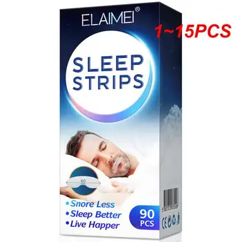 1~15PCS לישון רצועות,נגד נחירות מכשירים מתקדמים עדין הפה קלטת ישנה