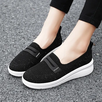 Damyuan קל משקל לנשימה נעלי ריצה לנשים חיצוני קלאסי נעליים מזדמנים בתוספת גודל נעלי ספורט אופנתי נוח דירות