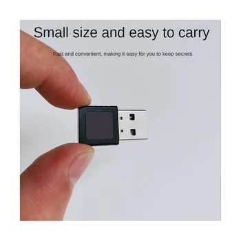 2Pcs Mini USB קורא טביעות אצבע מודול ה-USB המכשיר קורא טביעת אצבע עבור Windows 10 11 שלום ביומטריה מפתח אבטחה