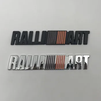 3D מתכת Ralliart מדבקה לרכב מכסה המנוע מכסה תא המטען הפגוש התג עבור מיצובישי לנסר Ralliart סמל הלוגו של אביזרים
