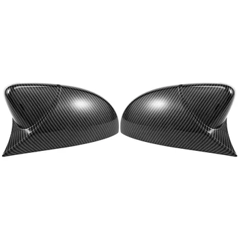 על Scirocco 2009-2018 פלסטיק הדלת בצד הכנף האחורית ראי השור הורן לכסות כובע אביזרי רכב