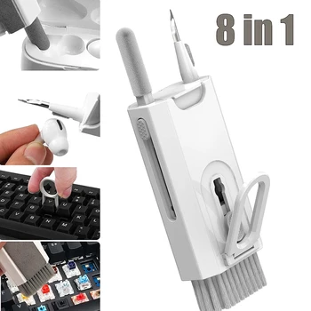 8-in-1 המחשב מברשת לניקוי מקלדות אוזניות ניקוי עט ערכת ניקוי רב תכליתי עבור הטלפון מנקה Keycap פולר להגדיר