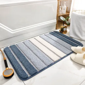שאגי עבה האמבטיה שטיח מיקרופייבר בעל כושר ספיגה חדר מקלחת שטיח החלקה רך השינה רצפת הסלון קטיפה שטיח קישוט