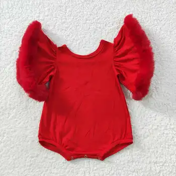 SR0412 התינוקת בגדים שרוול קצר מוצק כותנה הילדים בוטיק רומפר מ 0-3M עד 2T
