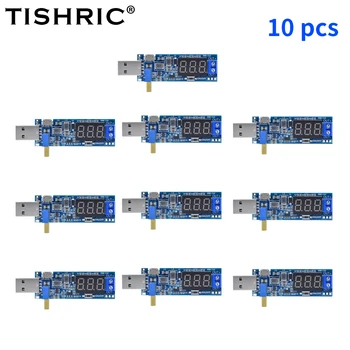 5-10pcs TISHRIC להגביר באק ממיר USB DC 5V כדי 9V 12V על כביש WIFI usb Boost של מודול מתאם מתכוונן פלט DC 1.2 V-24V