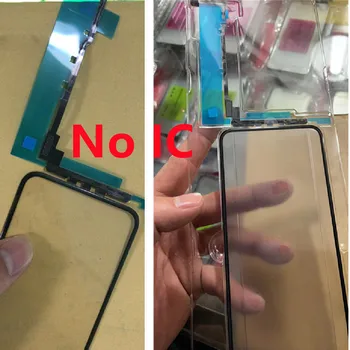 5PC המקורי עובד על כל IOS מסך מגע ללא IC + אוקה עבור iPhone 12 13 מיני 11PRO מקס LCD חיצוני עדשה לוח מגע לא IC