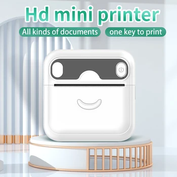 מדפסת מיני נייד מדפסת תרמית הדפסה מדבקה אלחוטית Inkless כיס מדפסת דביק תוויות עבור אנדרואיד IOS
