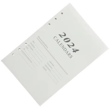 2024 אנגלית אג ' נדה הספר דף A5 ריק מחברות שימוש יומיומי כריות רופף עלים עדין מתכננת דף המשרד כתיבה
