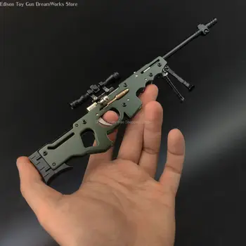 המיני אקדח-דבליו-אם מודלים קרב PUBG אוסף הנשקים סגסוגת למשוך בולט גומי רובה צלפים מיניאטורי דגם קישוט צעצוע