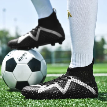 איכות נעלי כדורגל פקקים Haaland עמיד קל משקל נוח Futsal נעלי ספורט סיטונאי נעלי כדורגל Chuteira החברה
