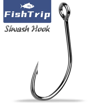 FishTrip Siwash הוק החלפת וו קל עבור טווה פיתיונות, דגה כפיות Hardlures