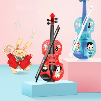ילדים אלקטרונית כינור חינוך מוזיקלי בגן הילדים הביתה אינטראקטיביים פיתוח צעצוע כחול