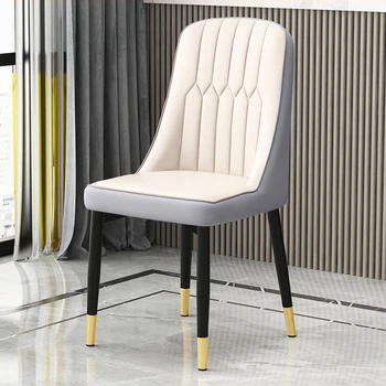 נוח כסאות אוכל עמיד לחות הוכחה סלון עור הכיסא נורדי ארגונומי Sillas פשטות רהיטים