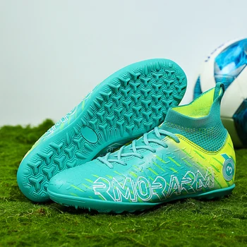 Mbappé כדורגל סוליות נעליים הסיטוניים חיצונית ללבוש עמידים Chuteira החברה משובץ נעלי כדורגל Futsal אימונים נעלי ספורט