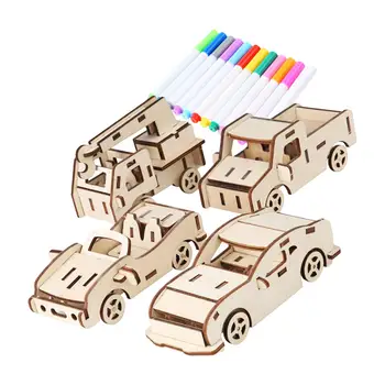 דגם הרכב ערכות כיף צעצועים חינוכיים 4 להגדיר עבור פסטיבל יום הולדת בנות בנים.