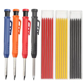 מוצק נגר עיפרון סט כלי נגרות עיפרון מכני 3 צבעים מילוי בנייה כלי נגרות סימון Scriber