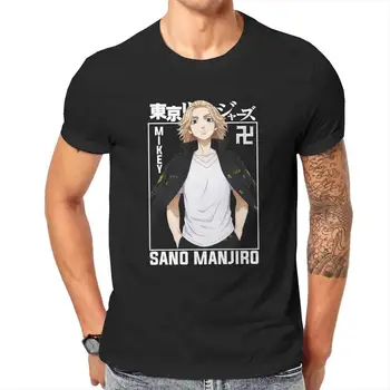 גברים חולצה Manjirou סנו חידוש 100% כותנה Tees שרוול קצר אנימה יפנית בטוקיו Revengers החולצה T O הצוואר ביגוד קיץ
