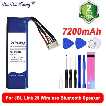 חדש P763098 01A 7200mAh החלפה סוללה עבור JBL הקישור 20 אלחוטי Bluetooth רמקול+ כלים חינם