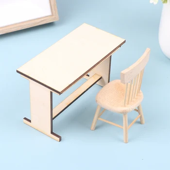 1:12 בית בובות מיניאטורי שולחן שולחן במשרד שולחן האוכל רהיטים הביתה מודל תפאורה צעצוע בית בובות אביזרים